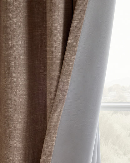 Textured Cotton Room Darkening Curtain - 48x84 / Ivory