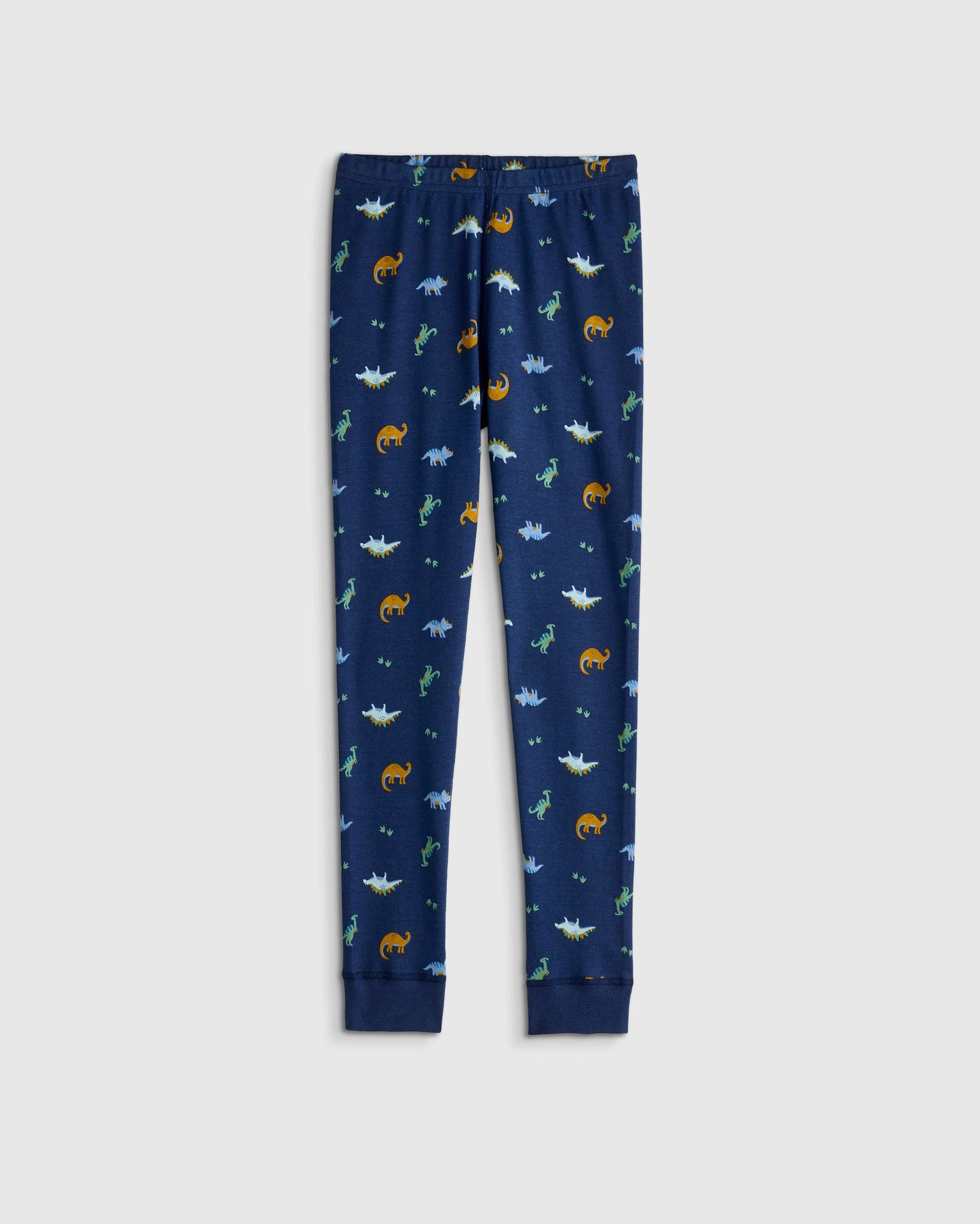 100% Organic Cotton Long Sleeve and Pant Pajama Set - 6 / Navy Stripe