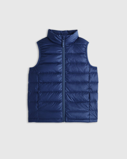 Lightweight Down Puffer Vest - 6 / Blue Colorblock