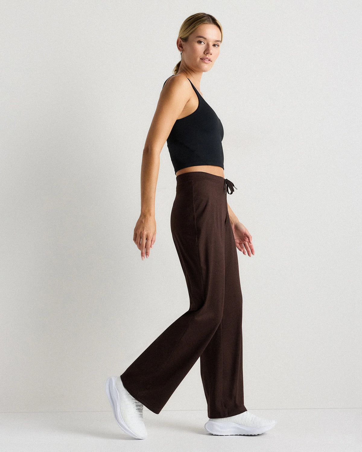 Flowknit Wide Leg Pants - XS / Black