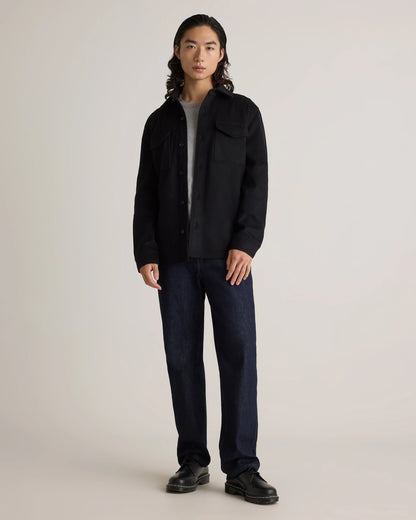 Italian Wool Overshirt - XXXL / Black