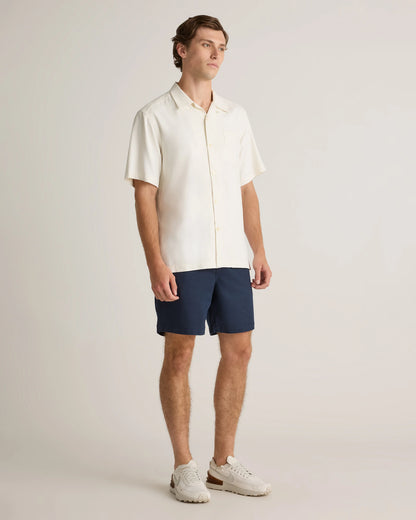 Cotton Chino Drawstring Shorts - 7" - S / Trellis