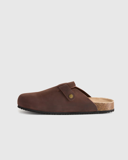 Water Repellent Clog Mule - 7 / Espresso Brown Nubuck