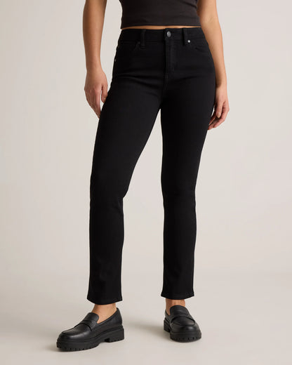 Luna Stretch Slim Straight Jeans - 24 / Black