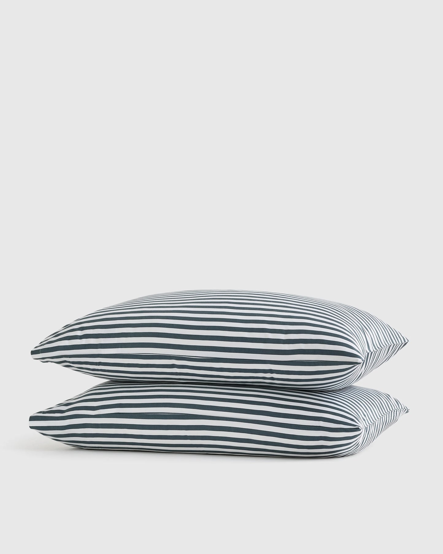 Bamboo Stripe Pillowcase Set - Standard / Double Stripe Espresso