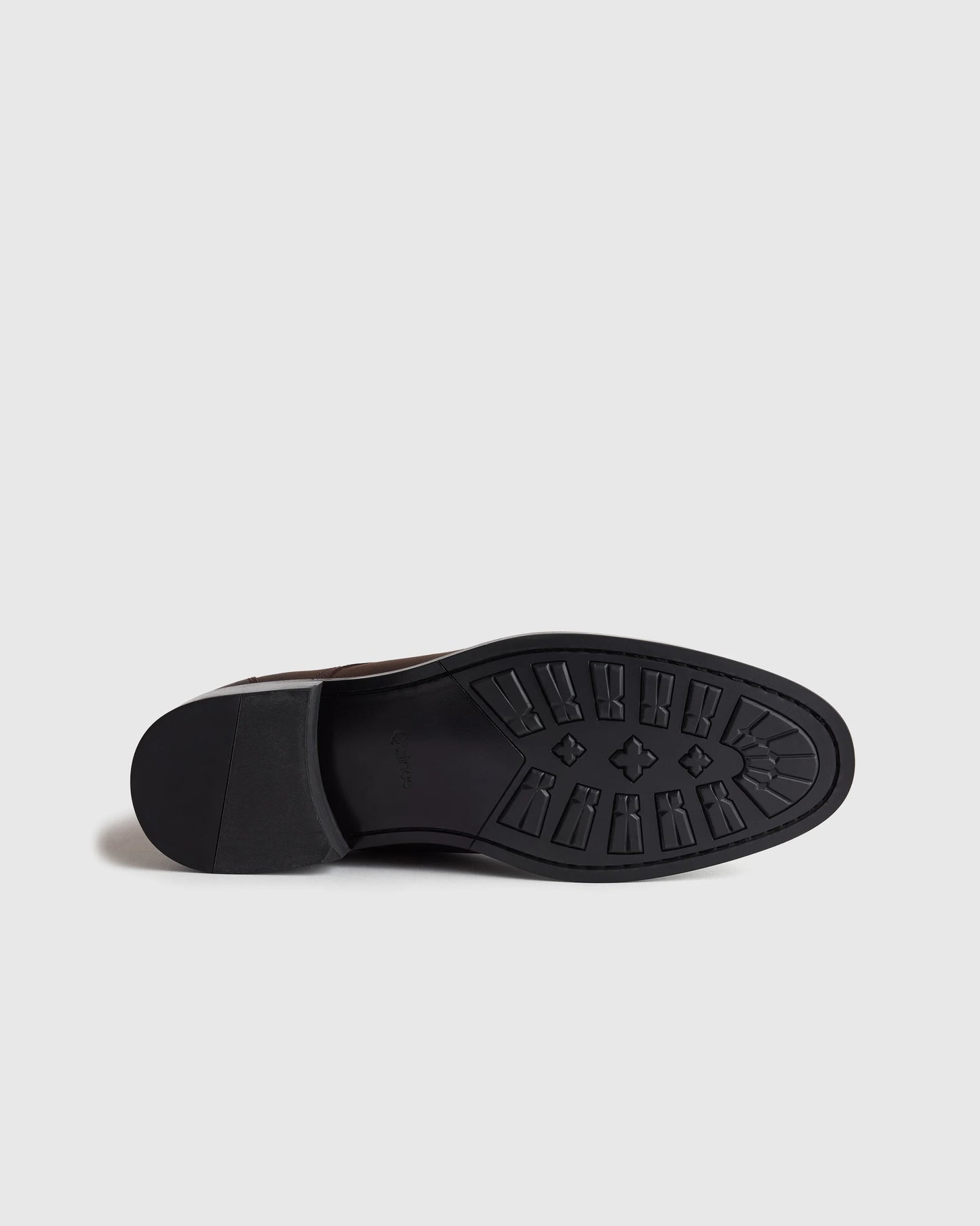 Crafted Leather Cap Toe Lace Up Boot - 7 / Matte Black