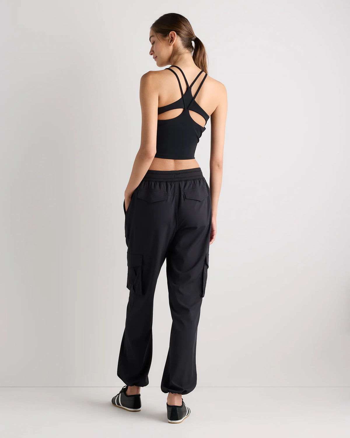 Performance Tech Cargo Mid-Rise Pants - XS / Black
