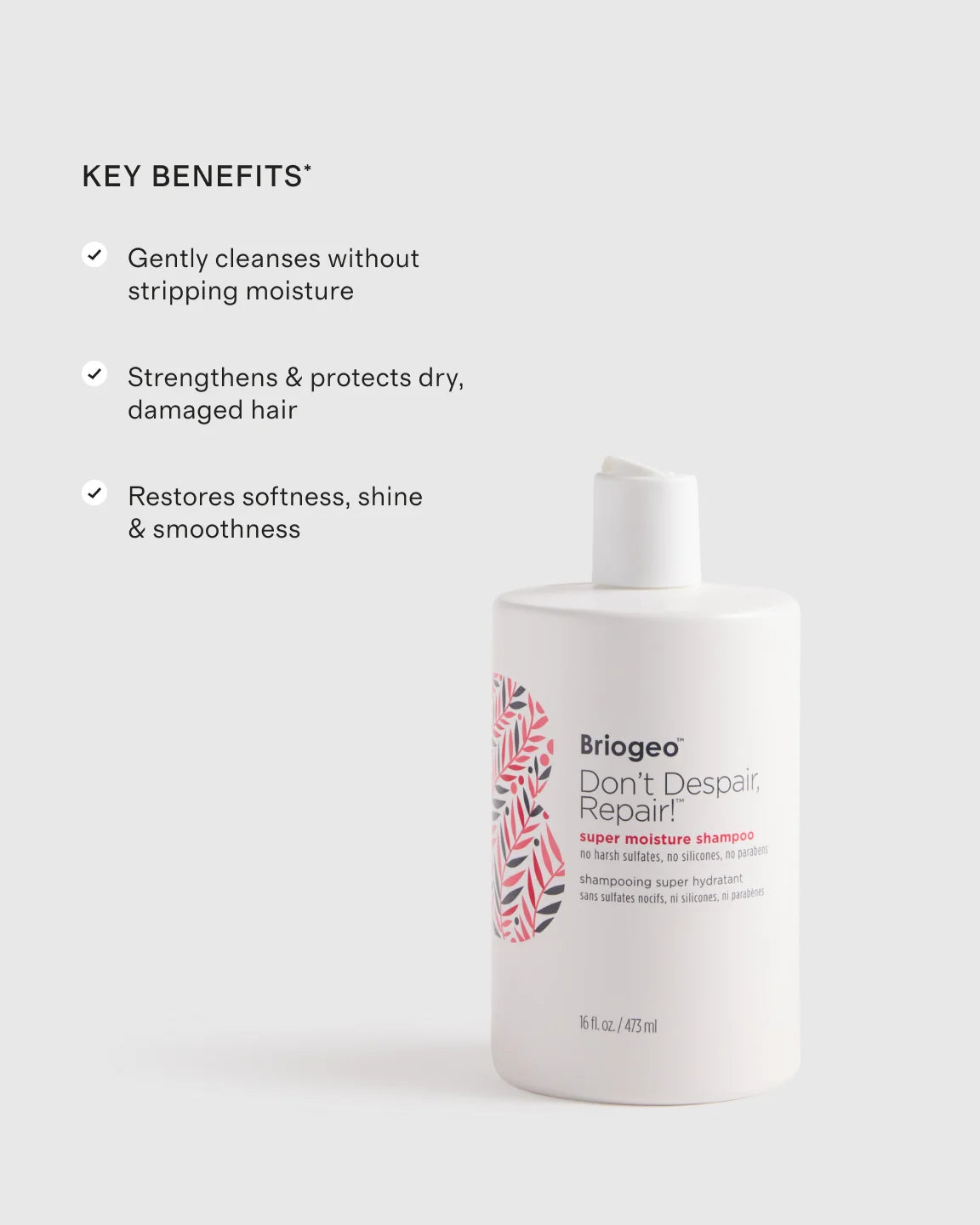 Don't Despair, Repair!™ Super Moisture Shampoo 16oz by Briogeo - One Size / No Color