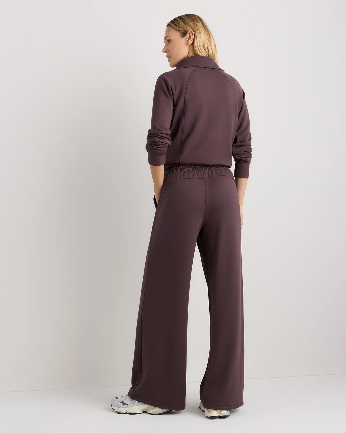 SuperSoft Fleece Wide Leg Pants - XS / Dried Fig