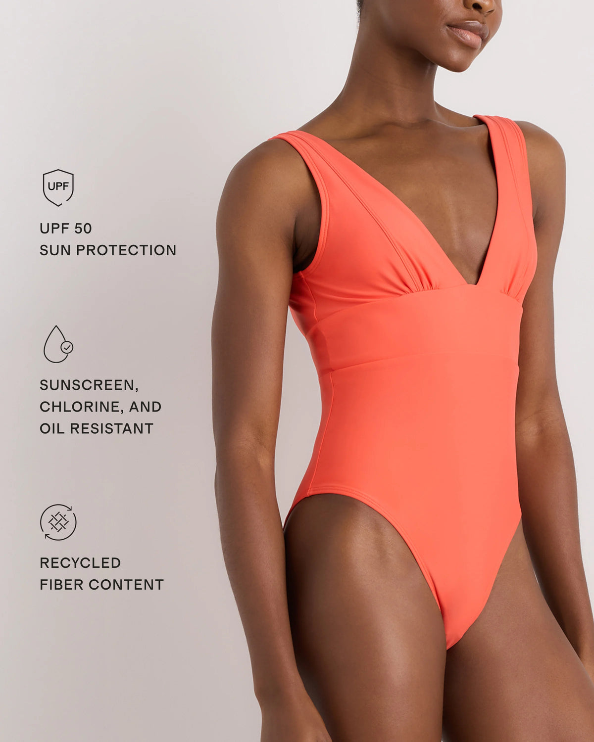 Italian Plunge One-Piece Swimsuit - XS / Deep Navy