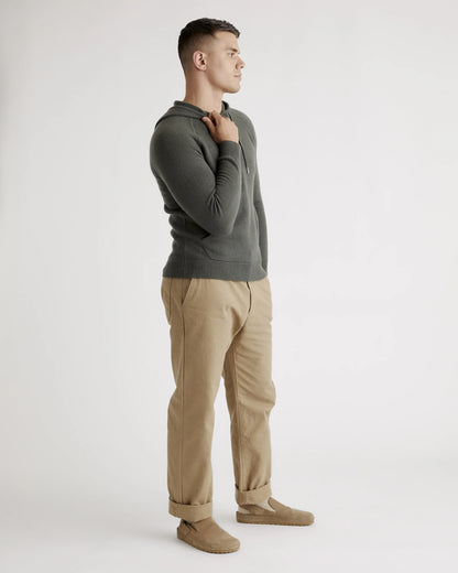 Mongolian Cashmere Pullover Hoodie - XS / Sea Spray Green
