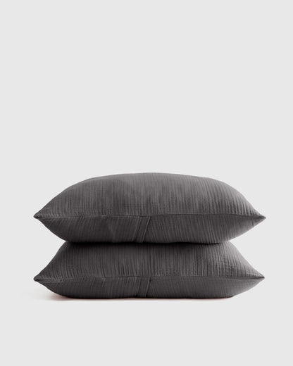 Organic Cotton Gauze Sham Set - Standard / Dried Sage