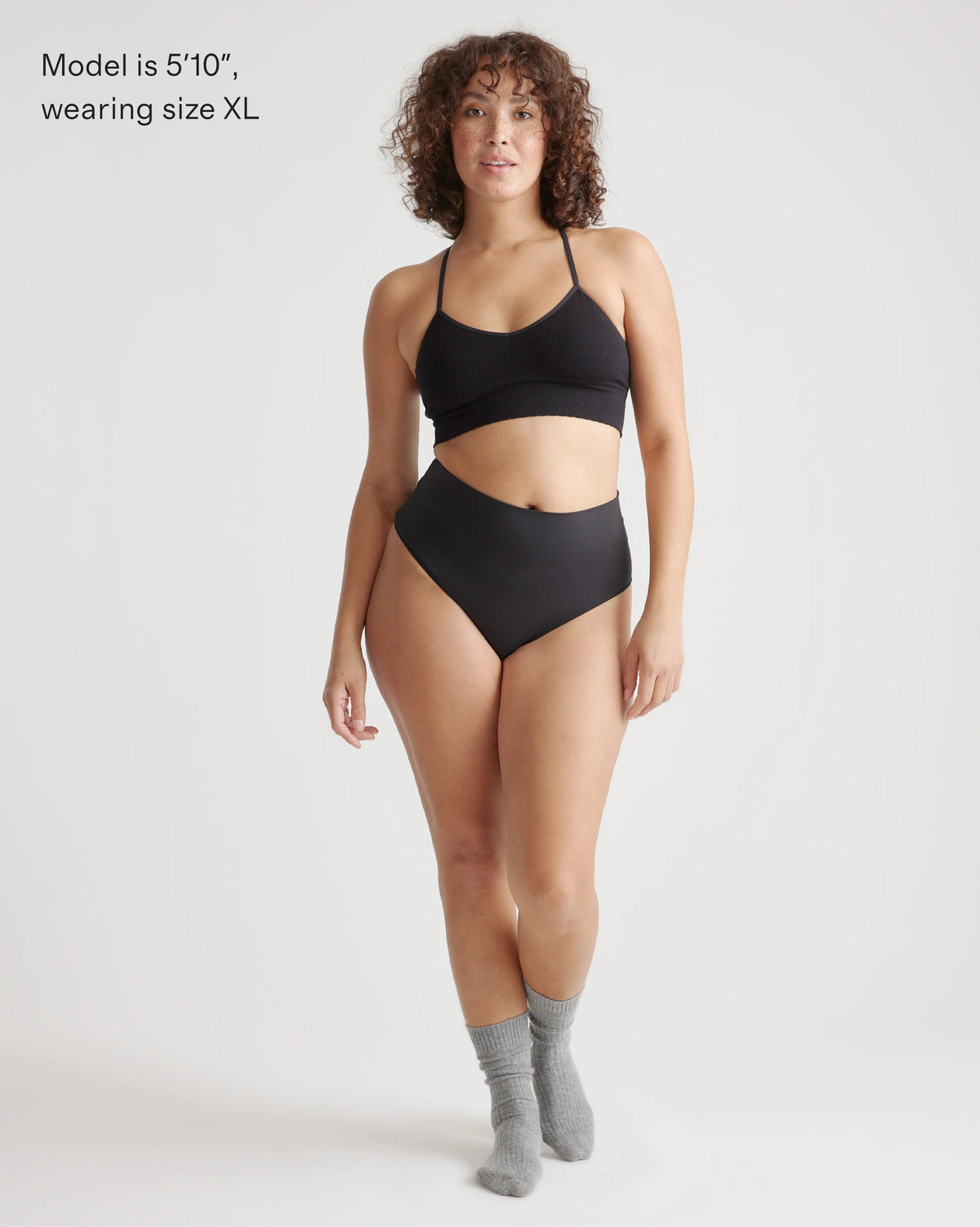 Shaping High-Waisted Thong (3-Pack) - XS / Black