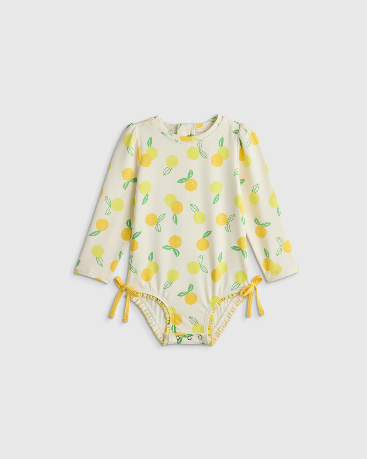 Long Sleeve Tie One-Piece Swimsuit - 2T / Soft Ditsy Floral