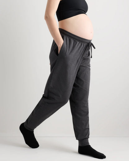 Dream Lounge Maternity Jogger - XS / Bold Black