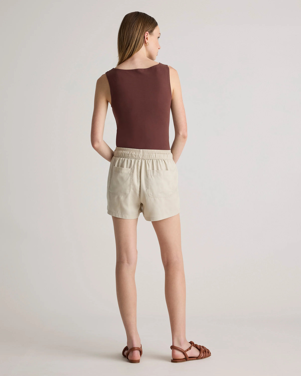 Vintage Wash Tencel Utility Shorts - XS / Moonstone Blue