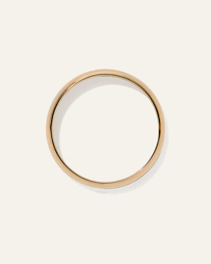 Low Dome Band - 4mm - 6 / Yellow Gold