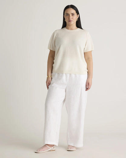 Mongolian Cashmere Tee - 1X / Heather Vintage Pink