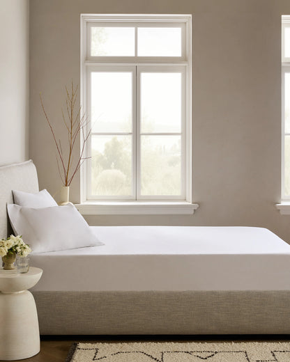Organic Crisp Percale Fitted Sheet Set - Twin / Espresso