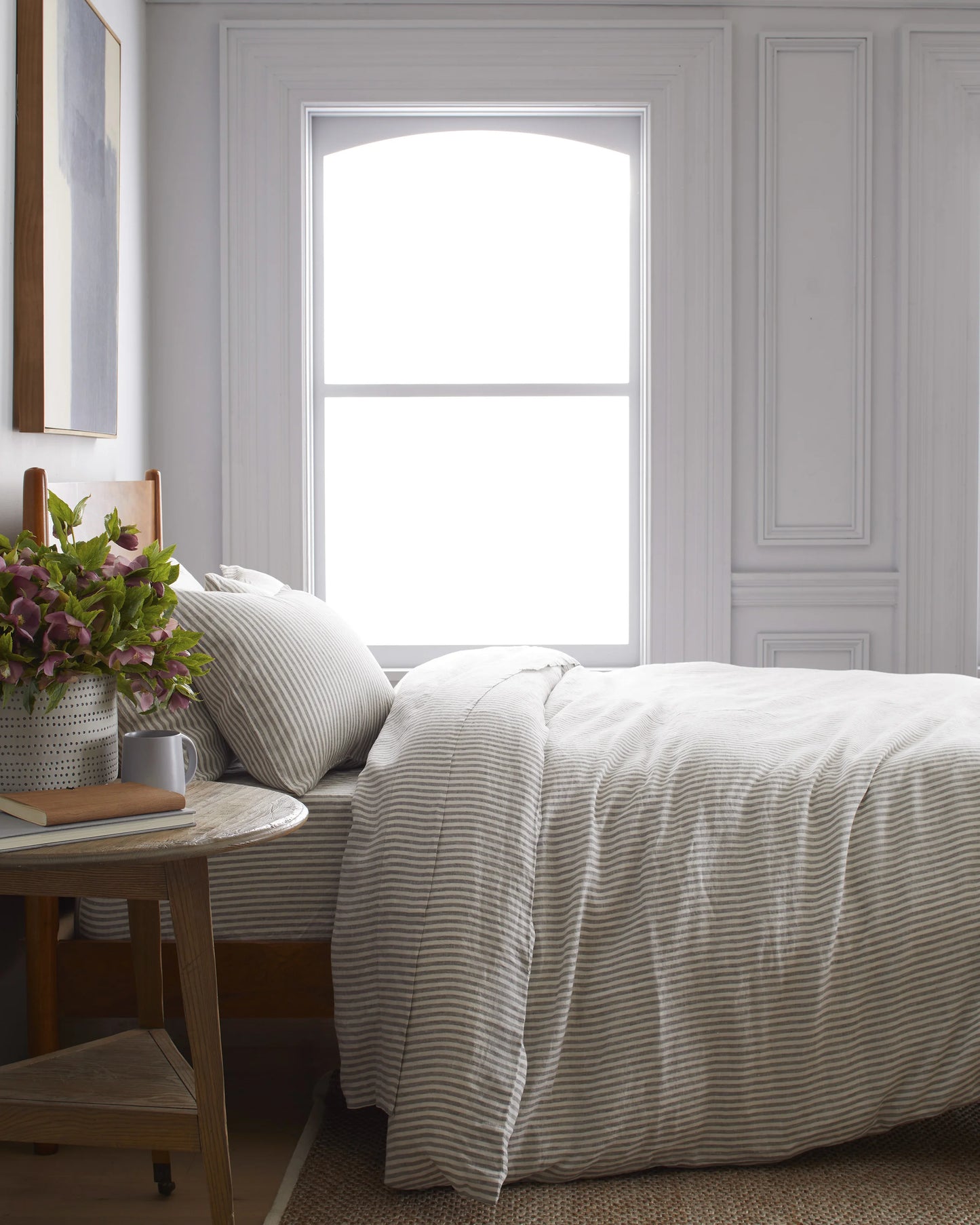 European Linen Duvet Cover - Twin / Peach
