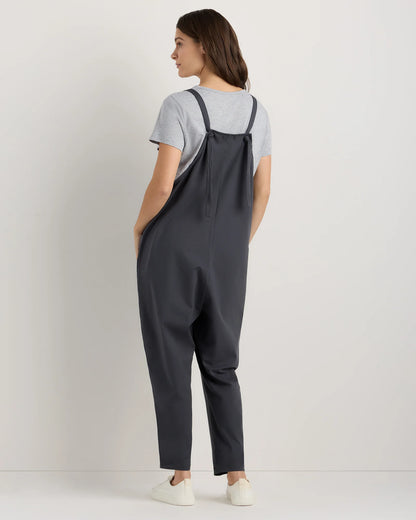 Organic Cotton Maternity Overalls - XS / Deep Navy