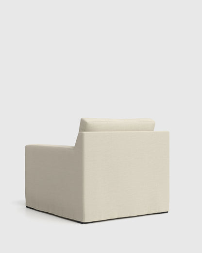 Ellery Slipcover Chair in Performance Linen - One Size / Sand