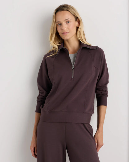 SuperSoft Fleece Half Zip - XS / Dried Fig