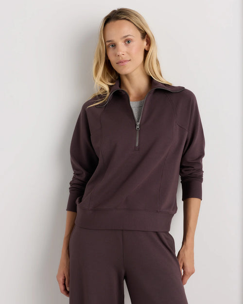 SuperSoft Fleece Half Zip - XS / Dried Fig