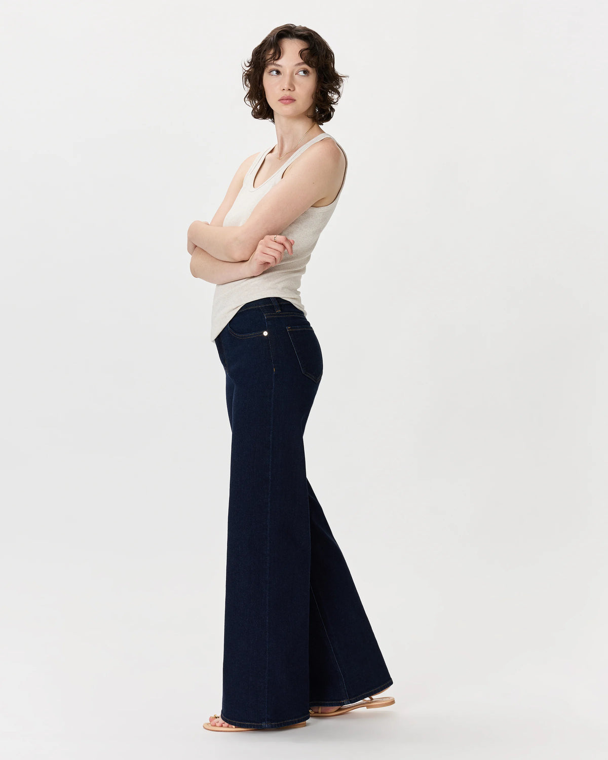 Bella Stretch Wide Leg Jeans - 24 / Frosted Blue