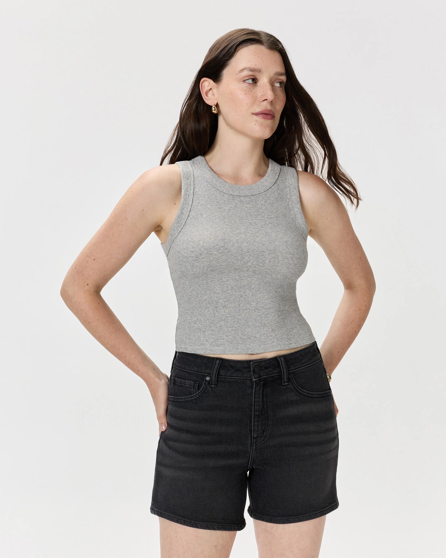 Bella Stretch Vintage Shorts - 24 / Obsidian Blue Fray