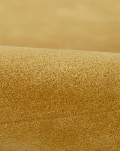 Scalloped Border Hand-Tufted Rug - 5' x 8' / Mustard