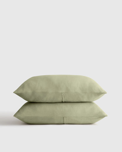 Organic Jersey Sham Set - Standard / Heather Grey