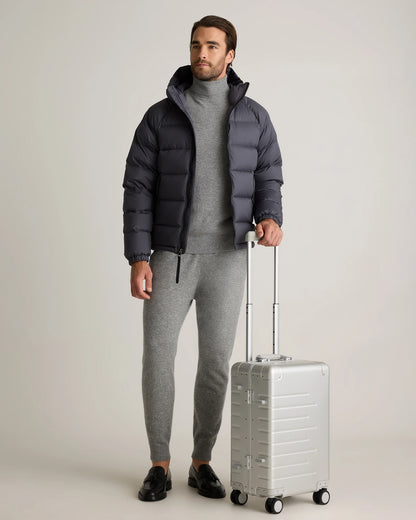 Aluminum Carry-On Suitcase - One Size / Black