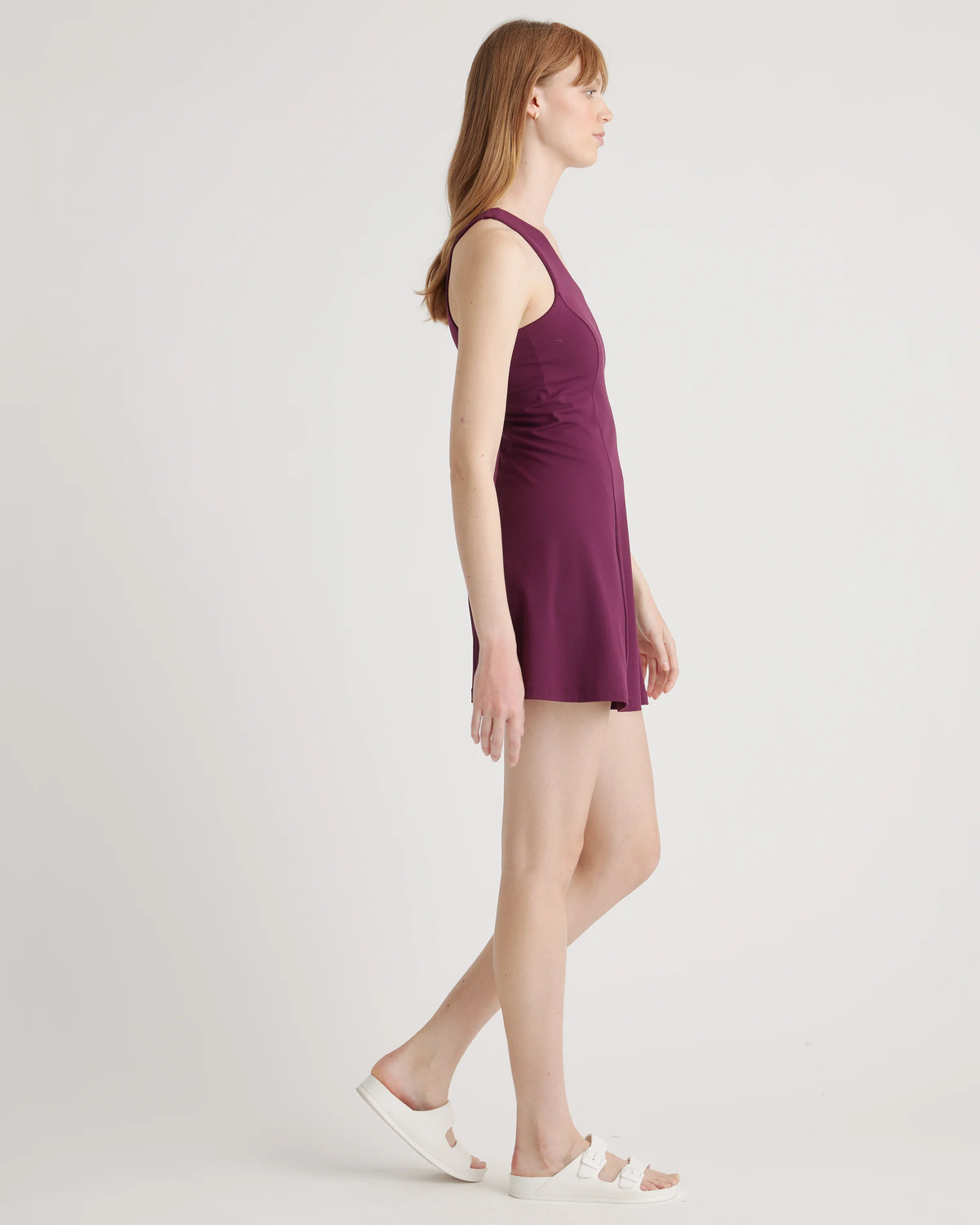 Ultra-Form One-Shoulder Active Dress - XS / Plum