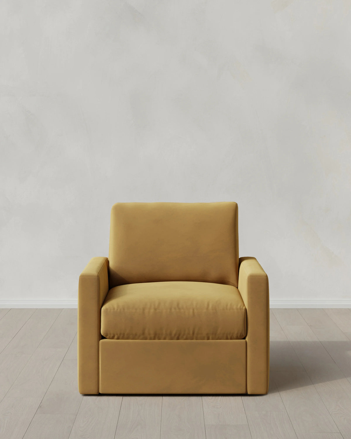 Brennan Swivel Chair in Performance Velvet - 32" / Rust