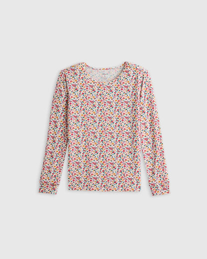 Bamboo Long Sleeve and Pant Pajama Set - 2T / Wildflower Dreams