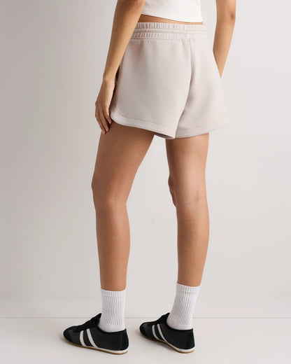 CloudComfort High-Rise Sweatshorts - XS / Pebble Beige