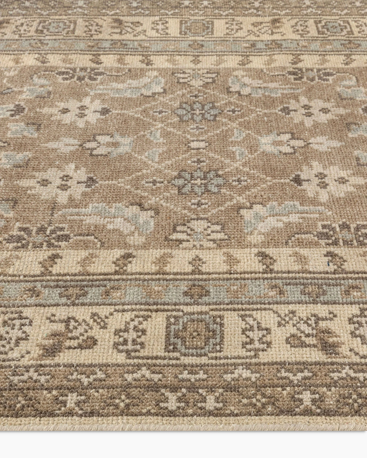 Pierce Hand-Knotted Wool Rug - 5' x 8' / Beige Multi