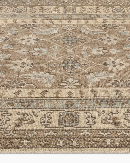 Pierce Hand-Knotted Wool Rug - 5' x 8' / Beige Multi