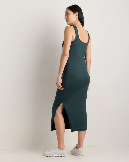 Ultra-Soft Maternity Midi Dress - XS / Heather Black