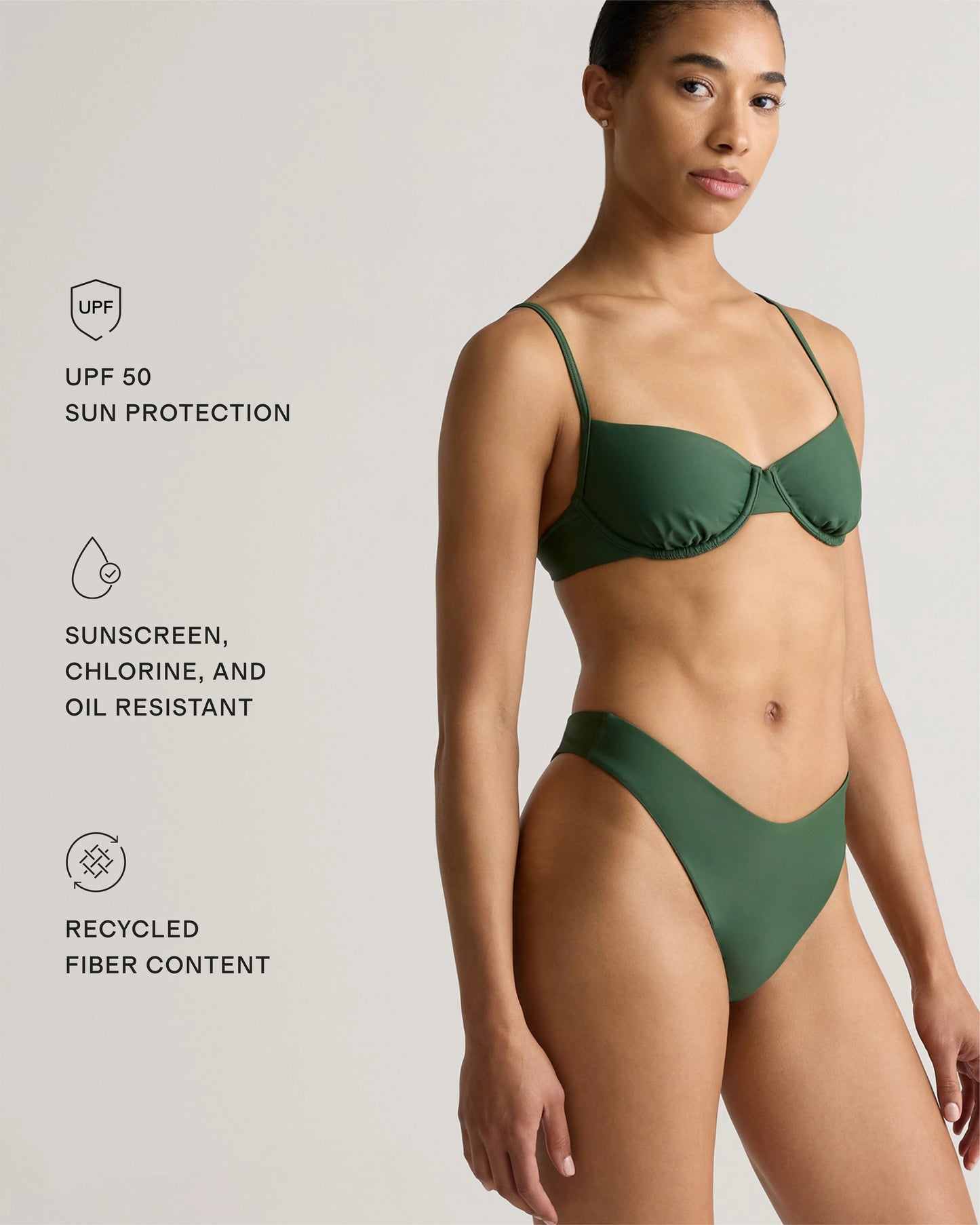 Italian Demi Bikini Top - XS / Deep Navy