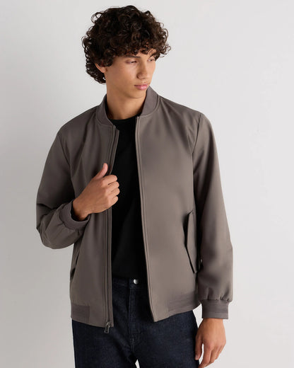 Water-Resistant Flex Bomber Jacket - S / Black