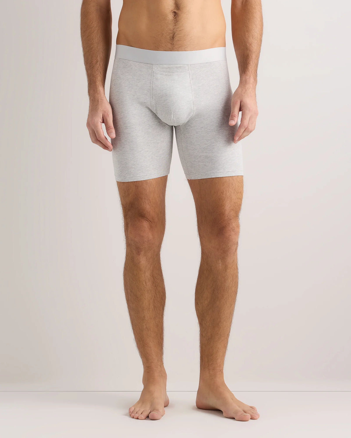 Organic Cotton 6'' Boxer Brief (3-pack) - XS / Light Grey