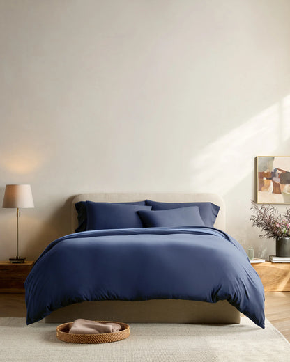 Organic Jersey Sham Set - Standard / Heather Grey
