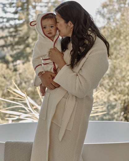 Organic Turkish Waffle Robe - XS / White