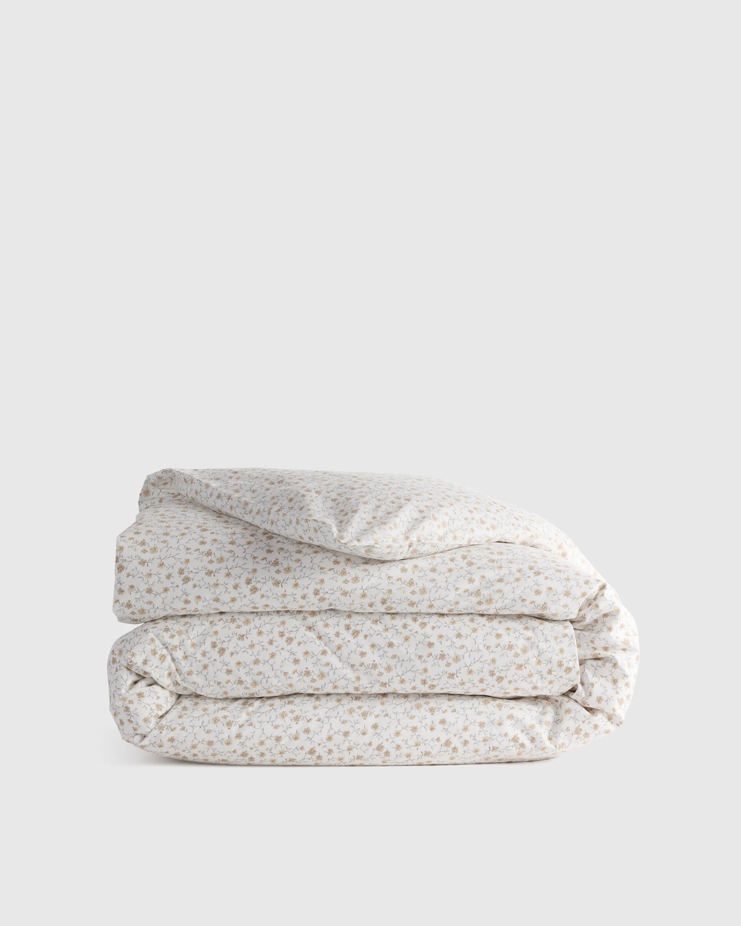 Organic Crisp Percale Duvet Cover - Twin / Ivory