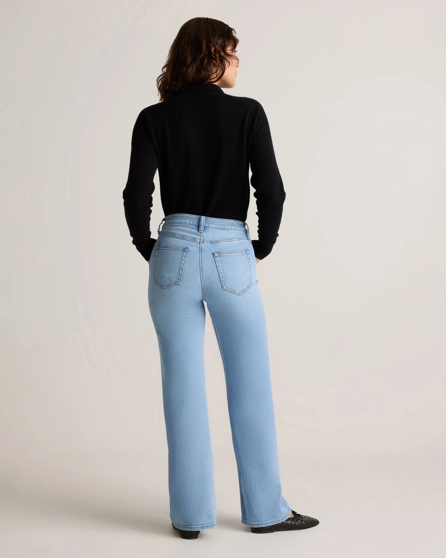 Bella Stretch Relaxed Straight Jeans - 24 / Obsidian Blue