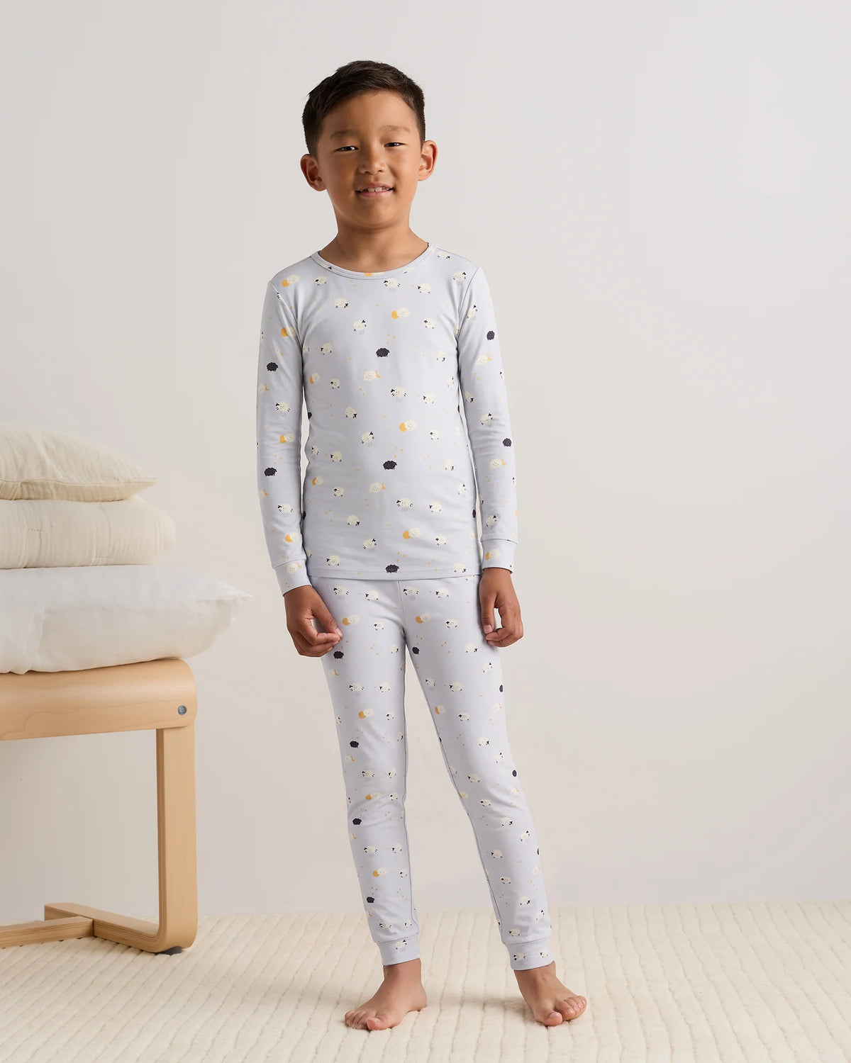 Bamboo Long Sleeve and Pant Pajama Set - 6 / Wildflower Dreams