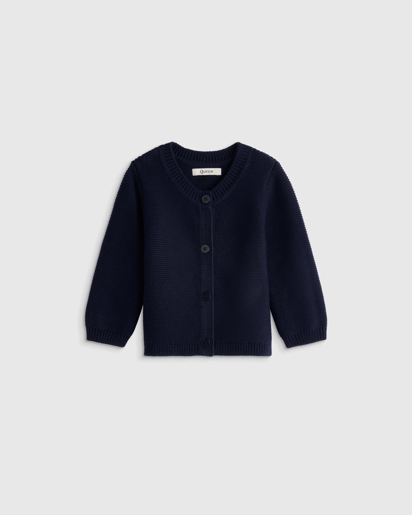 100% Organic Cotton Sweater Cardigan - 0-3M / Ivory
