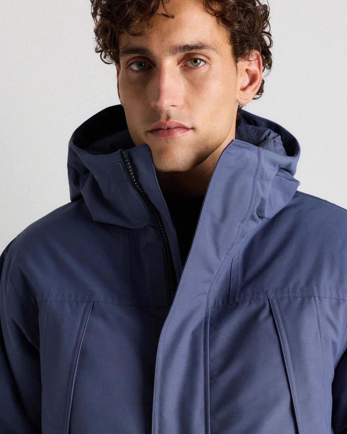 Responsible Down Hooded Parka - S / Storm Blue